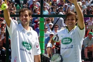 Imagen representativa de los años 2000 en el padel